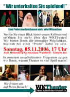 Öffentliche Probe - WKTheater